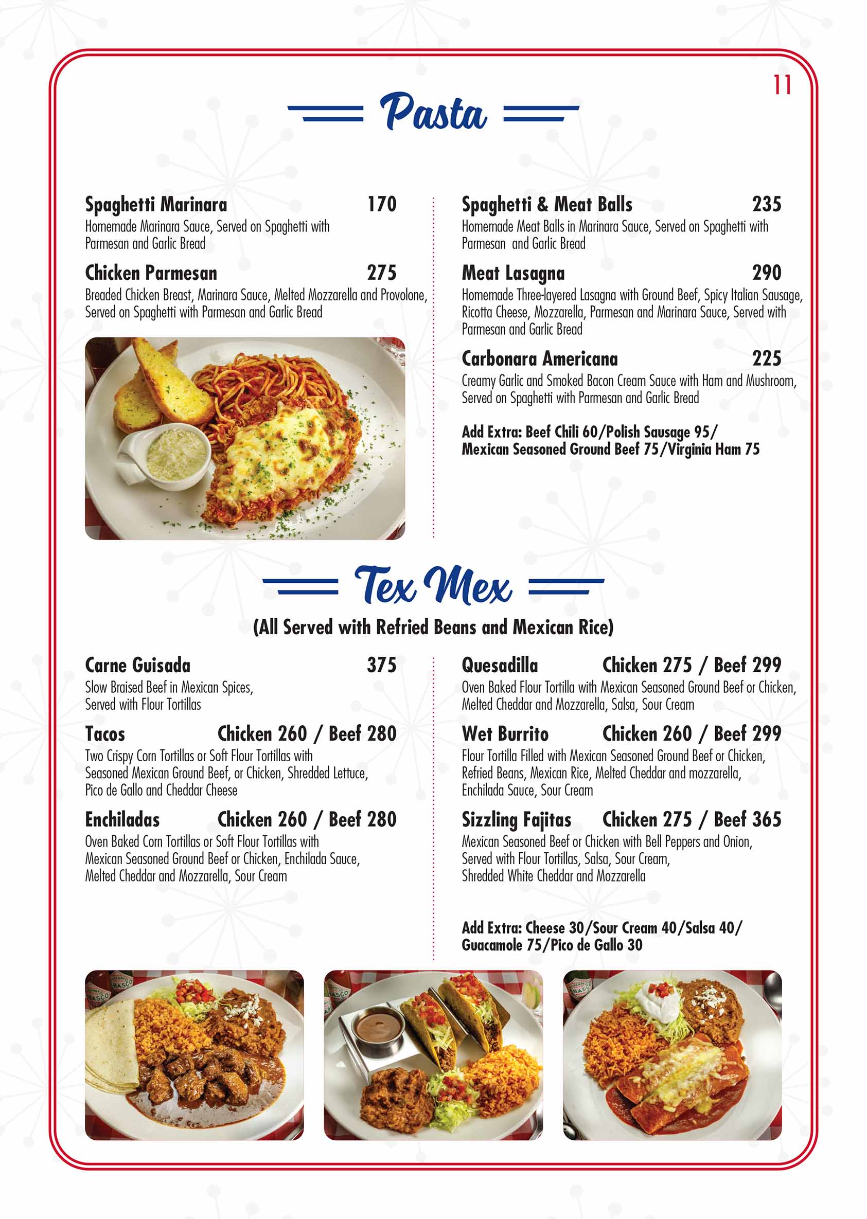ROUTE 66 MENU page 11