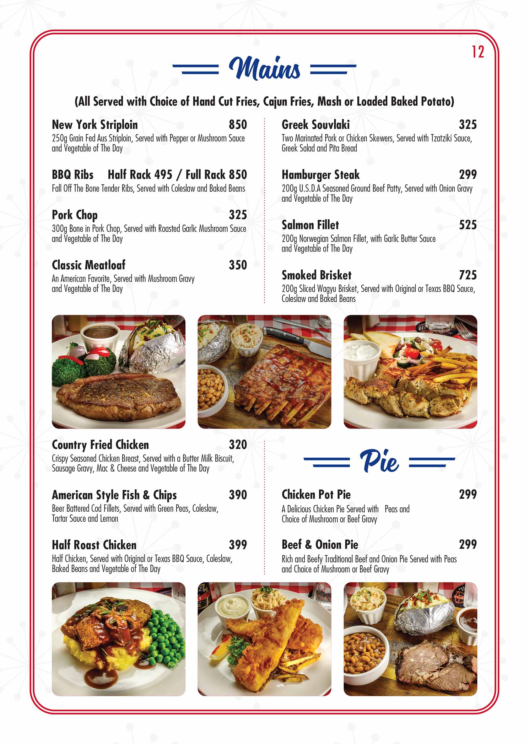 ROUTE 66 MENU page 12