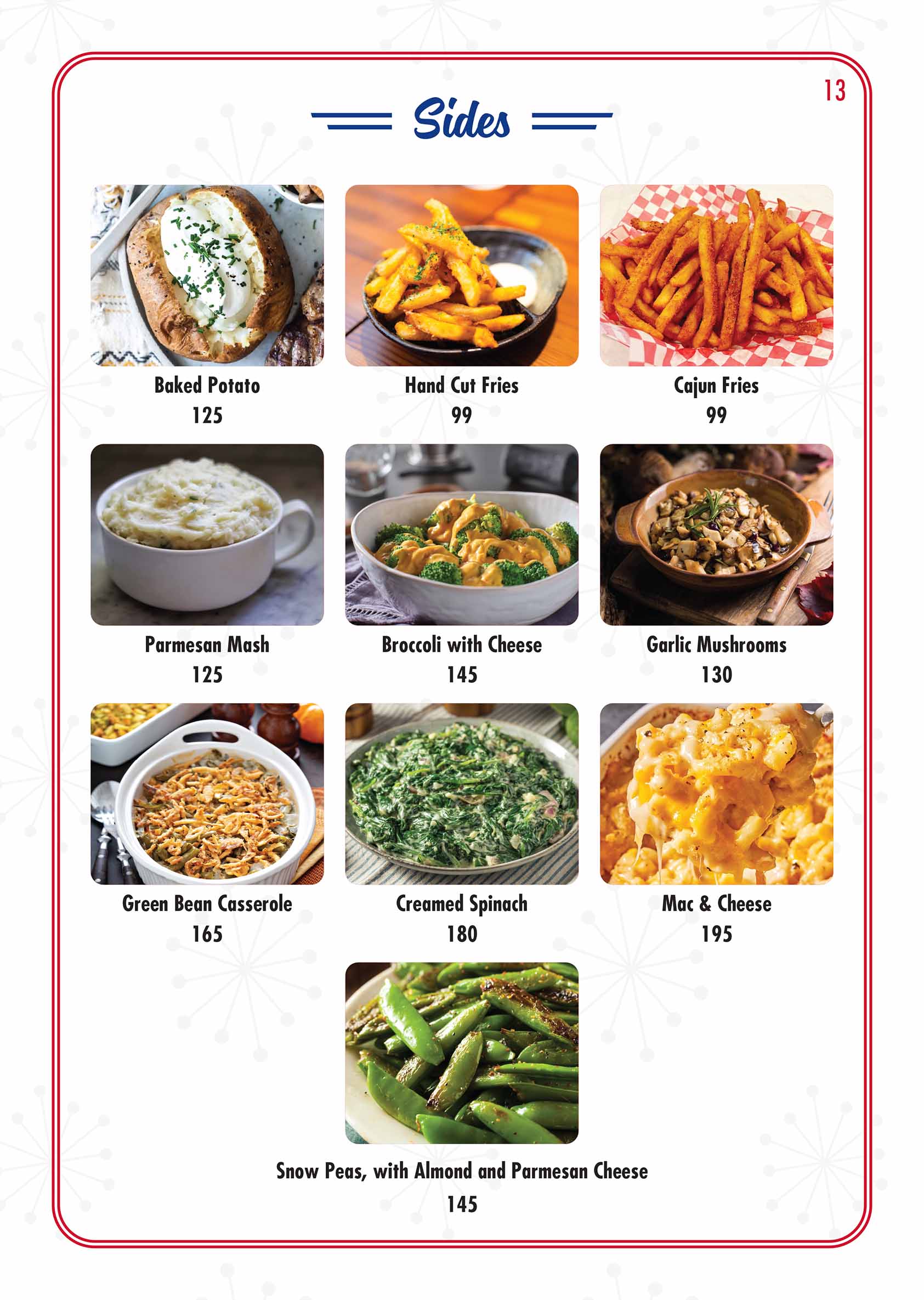 ROUTE 66 MENU page 13