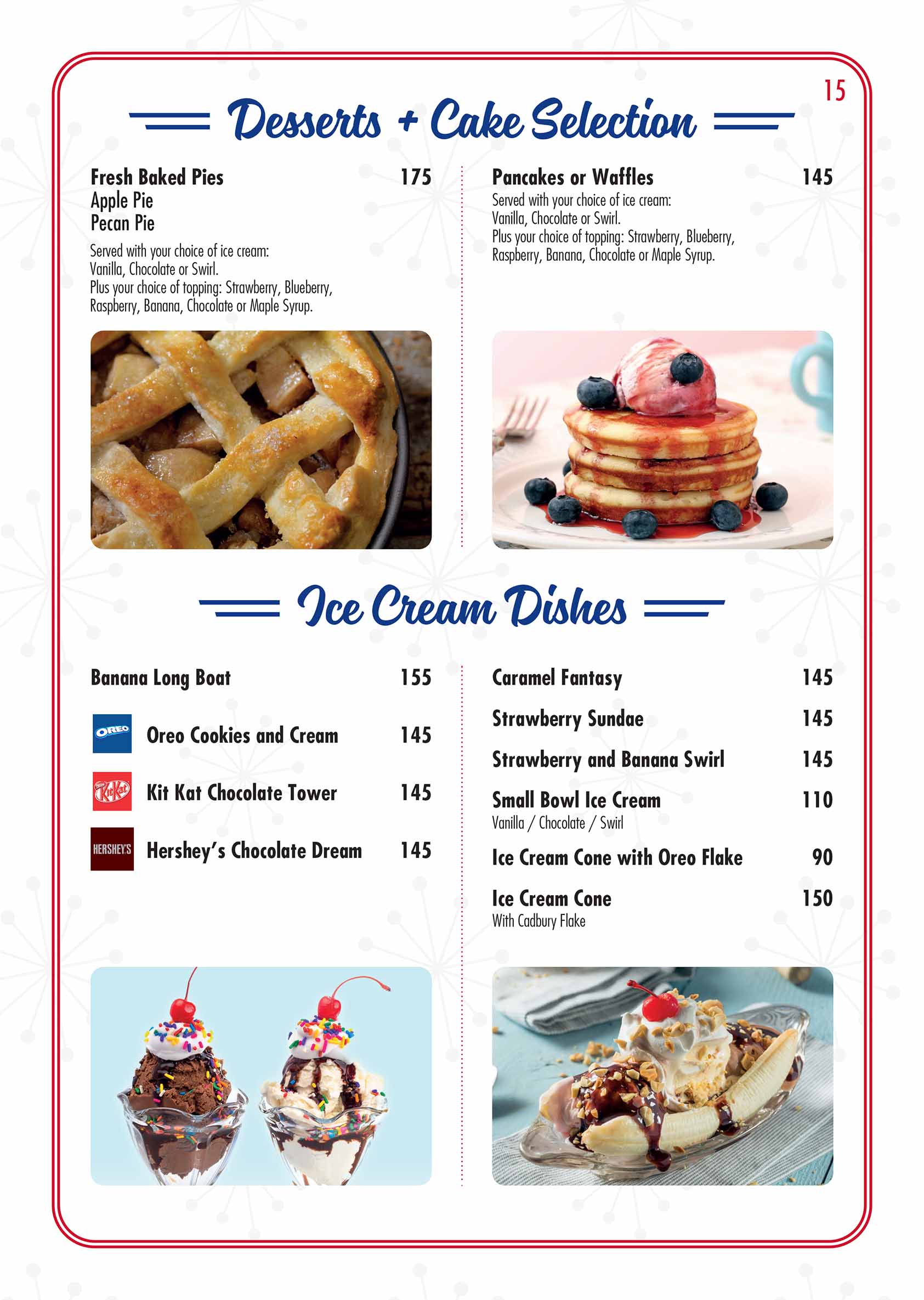ROUTE 66 MENU page 15