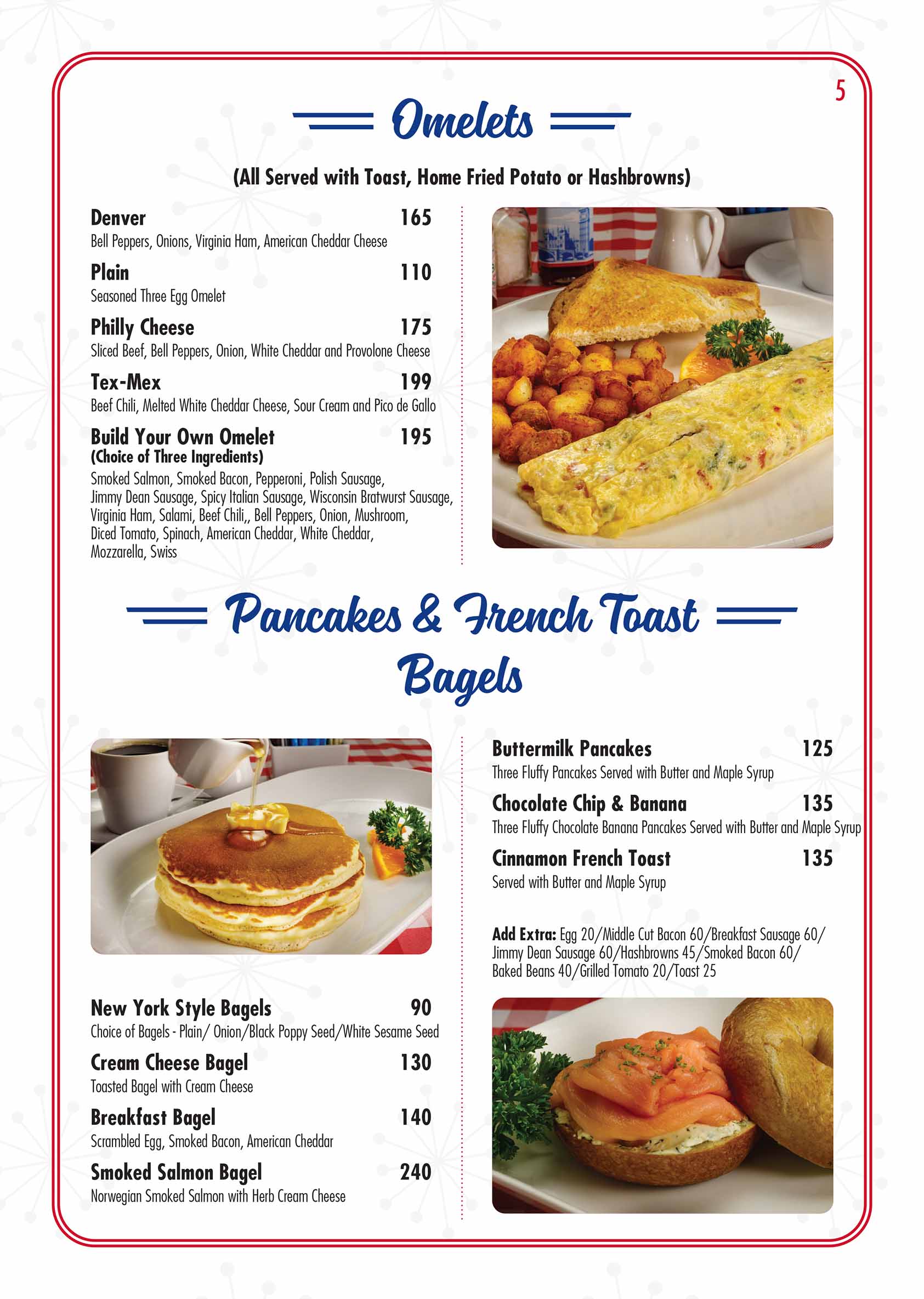 ROUTE 66 MENU page 5