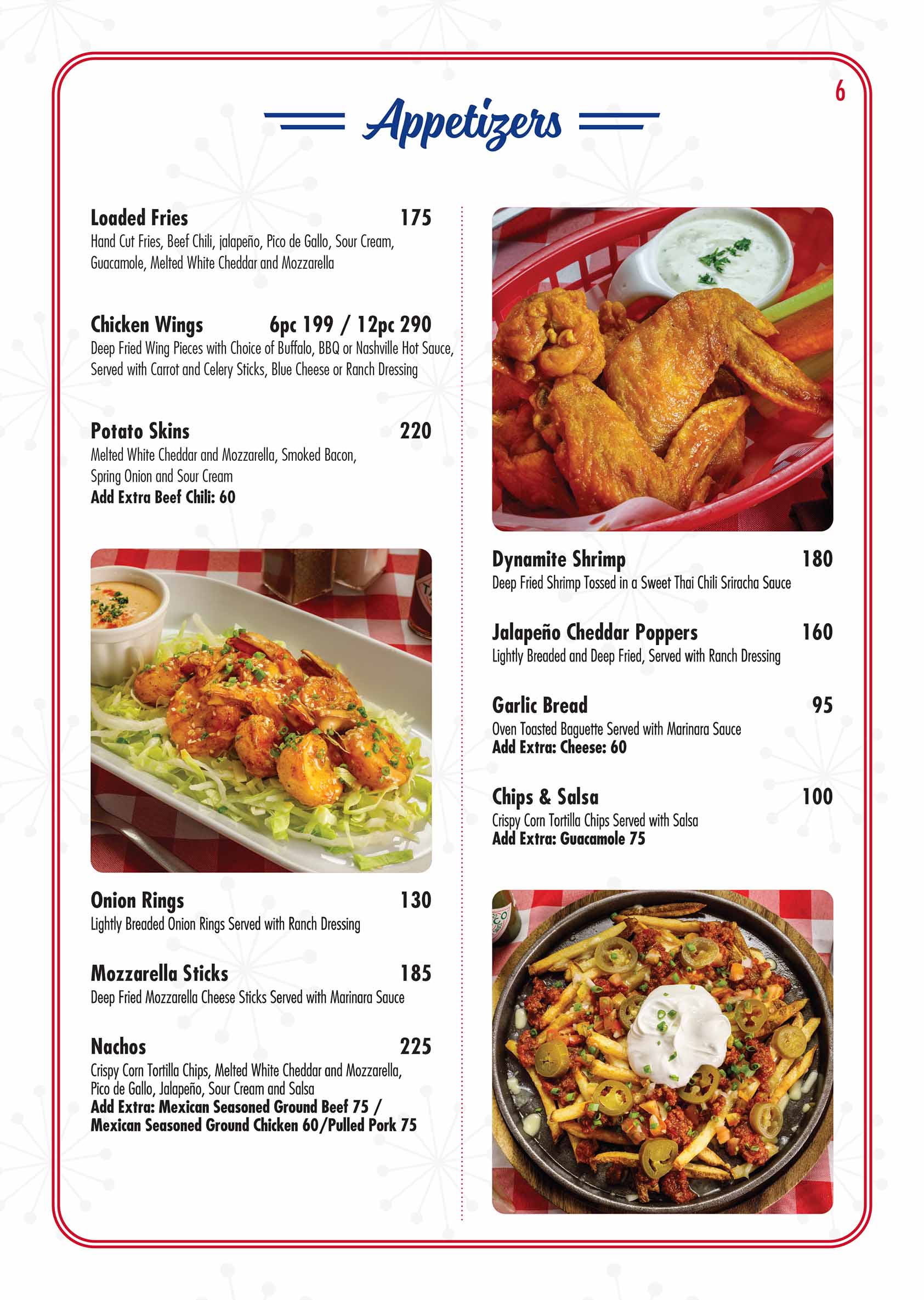 ROUTE 66 MENU page 6