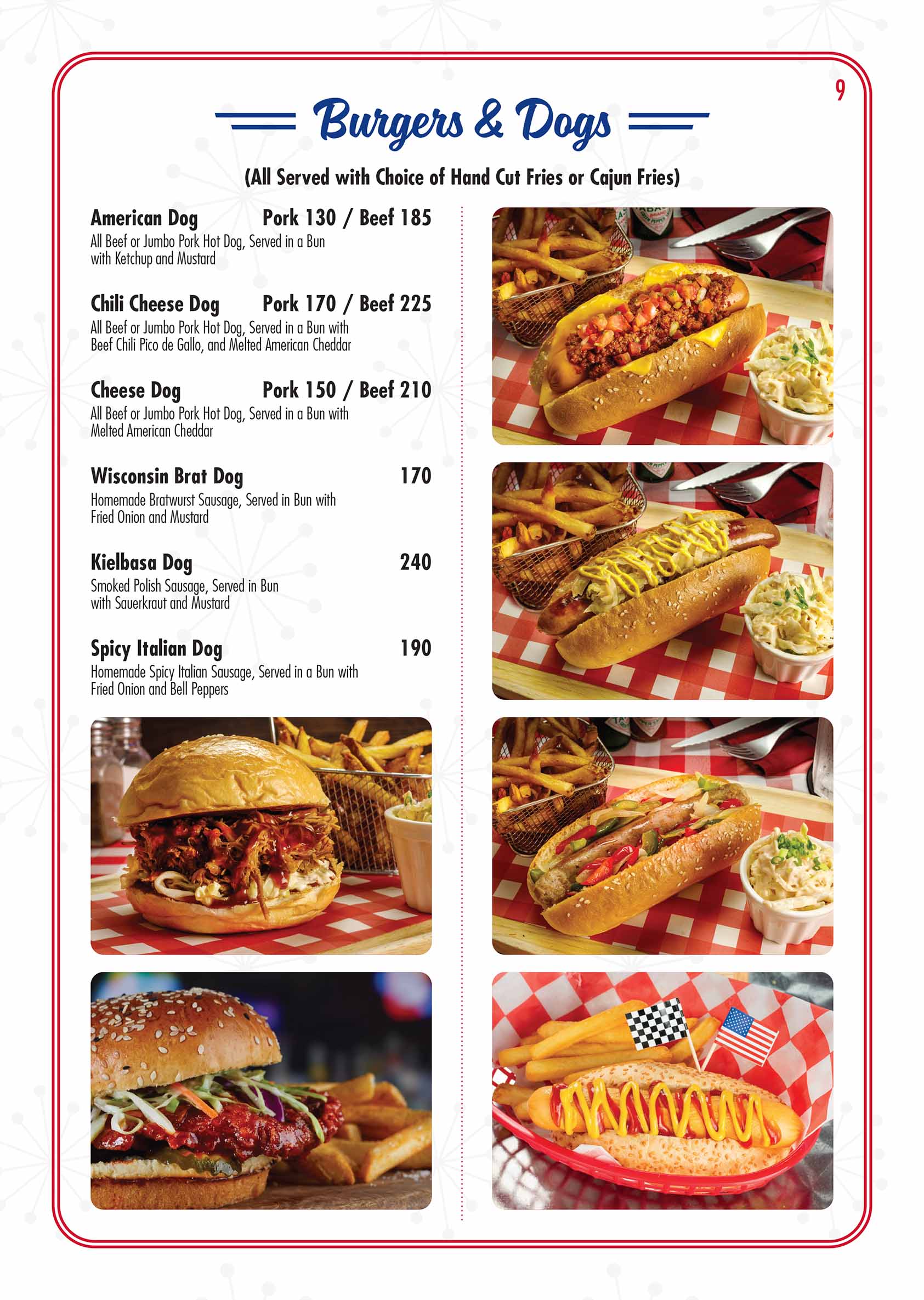 ROUTE 66 MENU page 9